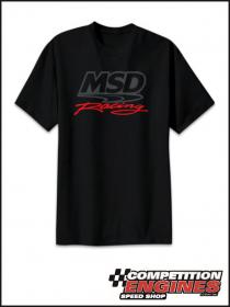 MSD-95010  MSD Racing, Black T-Shirt, 100% Preshrunk Cotton, (Large)